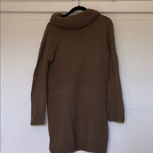 Brown sweater dress